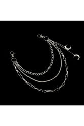 Goth Moon Pendants Chain
